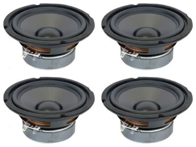 AUDIOSELECT NEW (4) 6.5" Woofer Replacement Speakers Home Audio 6-1/2" 8ohm sixhalf inch lot