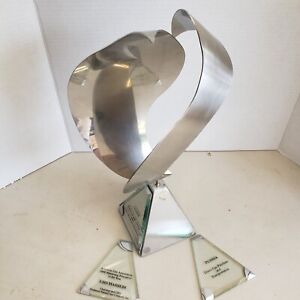 Zenith Engraved Metal/Glass Trophy-American Gas Association 2000 Mkt Exec Award
