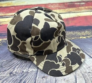 Vintage Deadstock Ente Camouflage Jagd Mütze Kappe Medium Größe 7 3/8 isoliert hergestellt in den USA - Bild 1 von 5