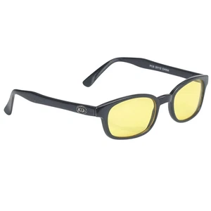 KD's Sunglasses Original Biker Sunglasses - Yellow Lenses - Picture 1 of 2