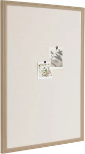 Oakhurst Rectangle Framed Linen Fabric Pinboard, 24 X 36, Light Tan, Traditional - Picture 1 of 12