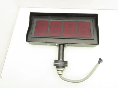 Wibond 4-Digit Counter Control Panel Meter 4" Red LED Display Screen - Image 1 of 4