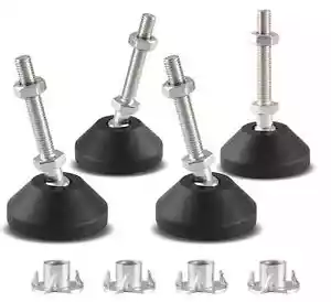 4 Pcs Adjustable Leveling Feet, Swivel Furniture Levelers Legs, Table Leg - Picture 1 of 2