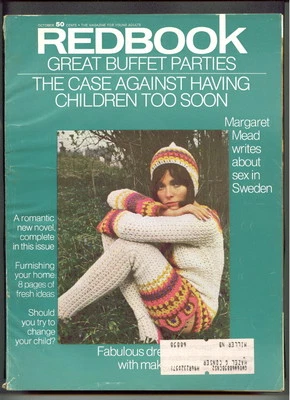 REDBOOK magazine October 1968 BUFFET PARTIES-Sex in Sweden-HAIRDOS-Spy Novel - Image 1 of 4