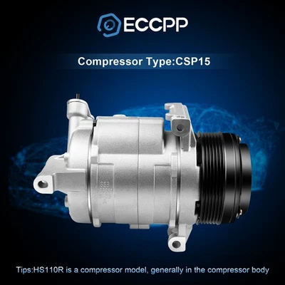 Compresor y embrague de aire acondicionado ECCPP para Chevrolet Camaro 2010-2012 2013 2014 2015 3,6 L Foto 1 de 4