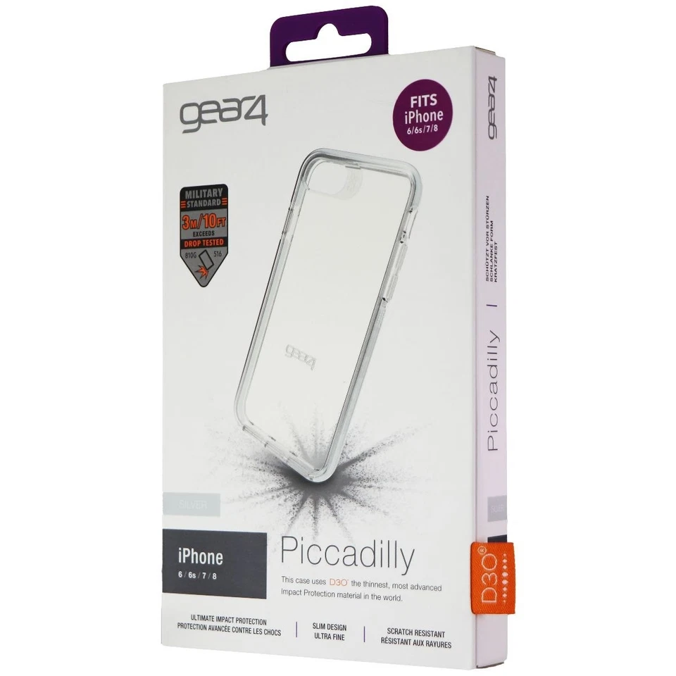 Zagg Piccadilly Trasparente Custodia Sottile, Difficile Design per IPHONE 7/8 - - Immagine 1 di 1