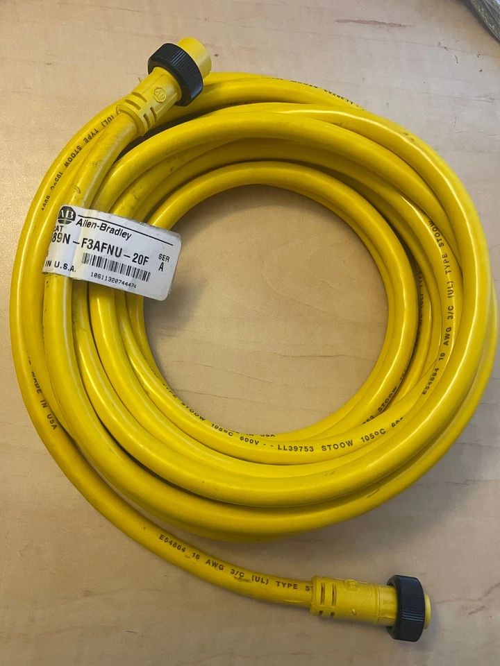 Allen-Bradley 889N-F3AFNU-20F, 3-Pin, Mini Cable, 20ft (Used) - Image 1 of 1