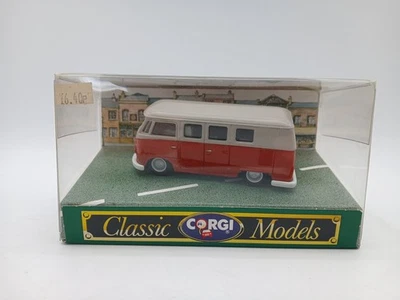 Corgi Classic VW Caravanette D984 Diecast Model Red White Collectable - Image 1 of 4