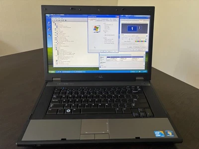 Dell Latitude E5510 Laptop Windows XP & 7 Dual Boot RS232 COM Port 256gb SSD 4GB - Image 1 of 4
