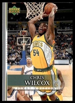 2007-08 Upper Deck 第一版 Chris Wilcox 西雅图 SuperSonics #77 — 第 1/2 张图片