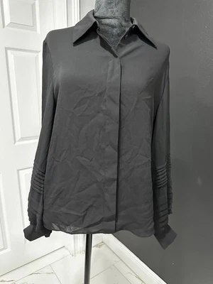 Louis Vuitton униформа черный блузка со складками размер 36 - Изображение 1 из 4