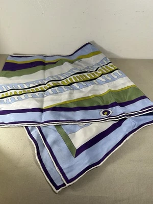 Винтажный прямоугольный шелковый шарф EMILIO PUCCI 12 дюймов x 50 дюймов - Изображение 1 из 4