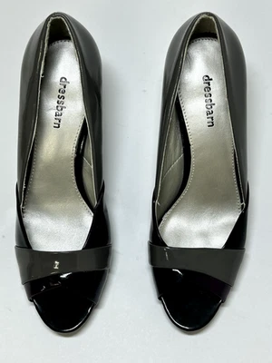 Zapatos de salón de granero de vestir 288 nunca usados, gris/borgoña/negro. Mujer talla 7.5M Foto 1 de 4