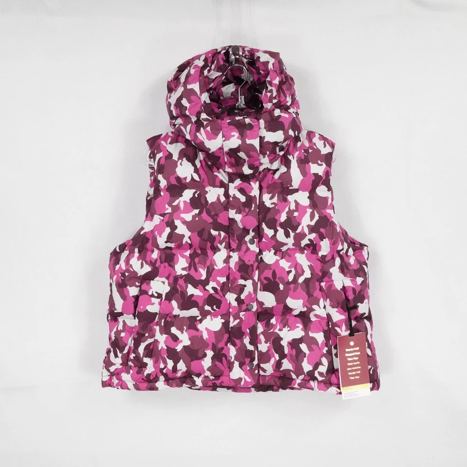 Chaleco Lululemon Mujer Talla 10 Rosa Camuflaje Wunder Puff Recortado Con Capucha Nuevo Foto 1 de 4