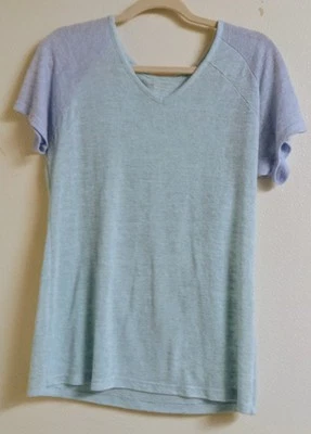 Camiseta Jockey feminina quadra central, sino azul-petróleo/azul gelado, média. - Imagem 1 de 4