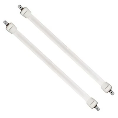 MAXTECH SET 2 TUBI CANDELA DI RICAMBIO PER STUFA AL QUARZO STUFE LUNGHEZZA 205 MM TBQ-01