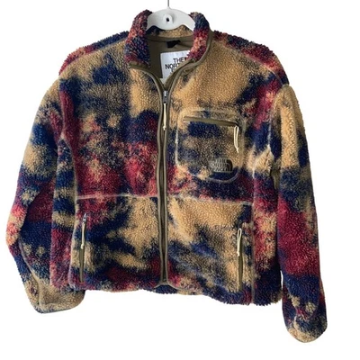 Женская куртка The North Face размер S разноцветная жаккардовая с экстремальным ворсом на молнии - Изображение 1 из 4