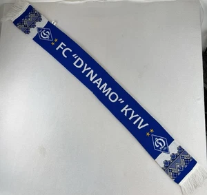 FC Kyiv Dynamo Ukraine Colorblock Football Soccer Scarf - Picture 1 of 8