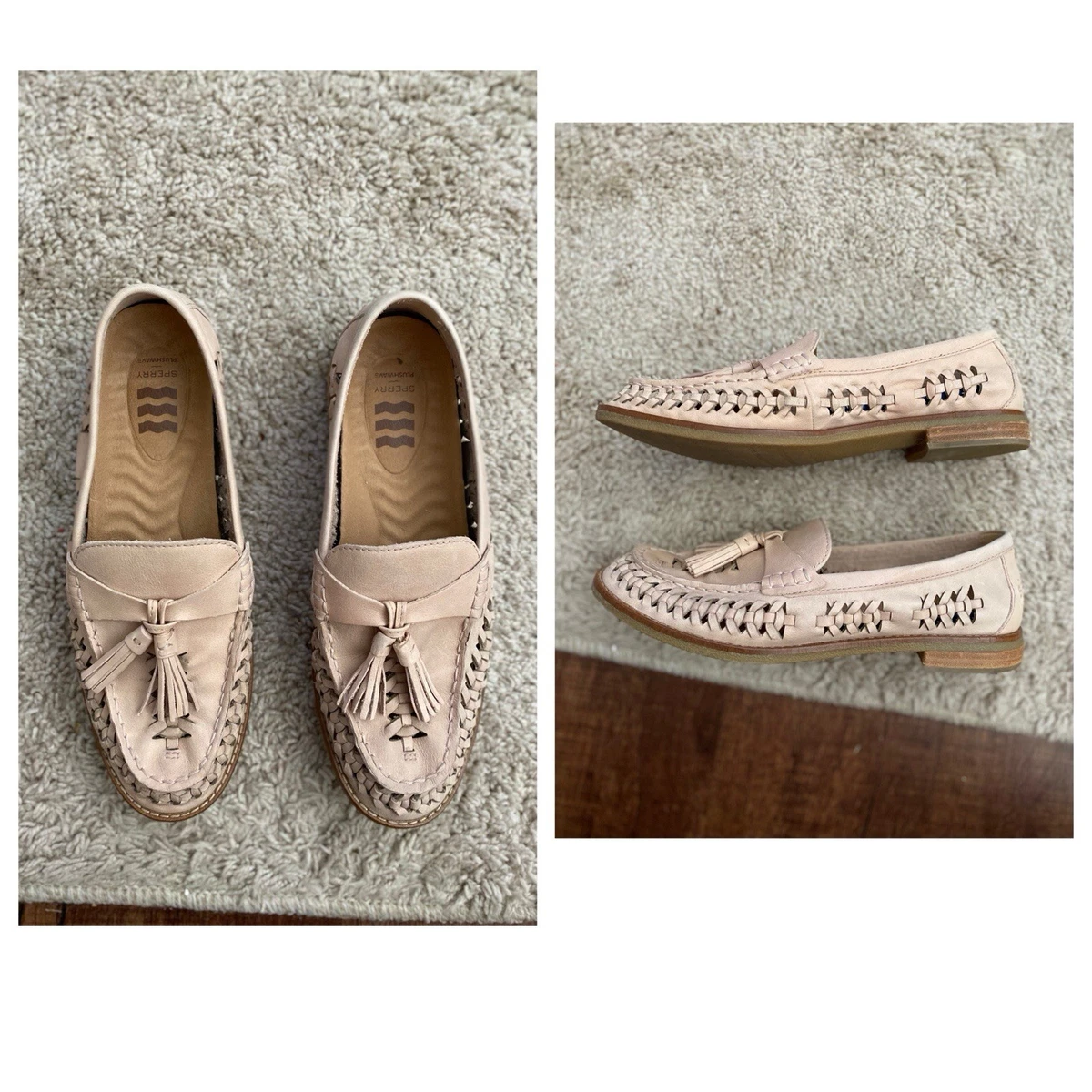 Sperry Seaport Penny Heel Para Mujer, Negro/Bronceado, 41 EU