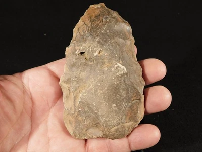 Um milhão de anos! Machado de mão Early Stone Age ACHEULEAN Marrocos 180gr - Imagem 1 de 4