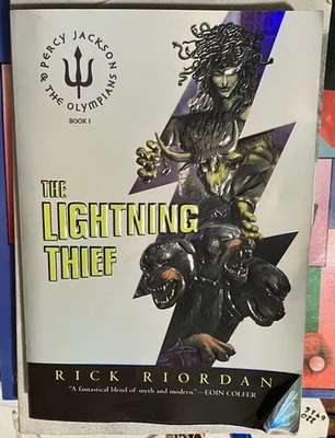 Percy Jackson And The Olympians: The Lightning Thief 1st Edition Scholastic Cov - Immagine 1 di 4