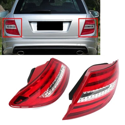 1pair Tail Light Rear Brake Lamp For Mercedes Benz C ClassC250 C300C350C63 - Image 1 of 4