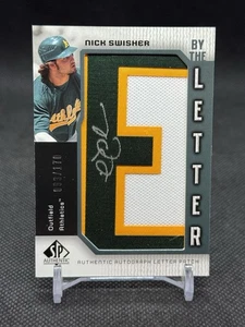 2006 SP Authentic #BL-NS Nick Swisher "By the Letter" AUTO PATCH /170 - Bild 1 von 4