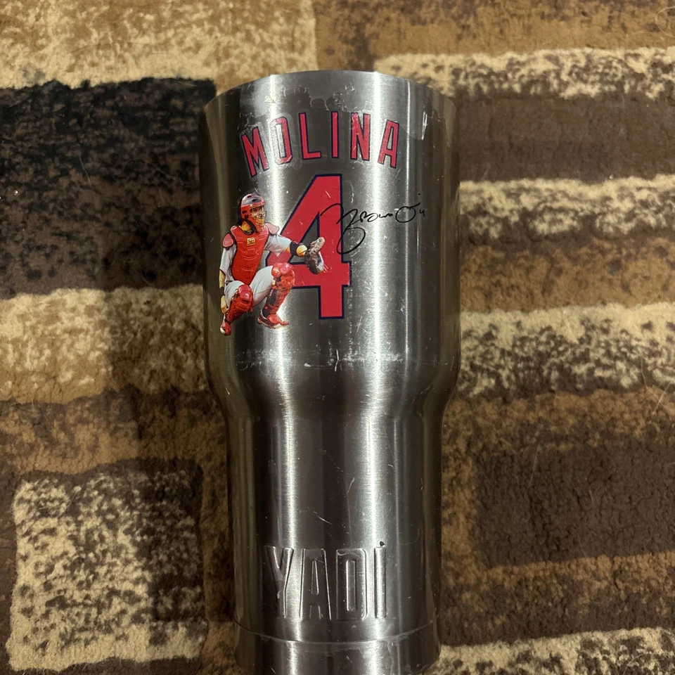 YADIER MOLINA Yadi Silver St. Louis Cardinals MLB Baseball - Image 1 of 4