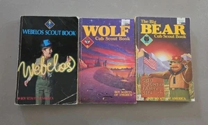 Cub Scout Book Wolf, Big Bear, Webelos from 1980s - Picture 1 of 6