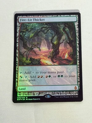 MTG FOIL Fire-Lit Thicket Zendikar Expeditions Magic the Gathering - Image 1 of 2