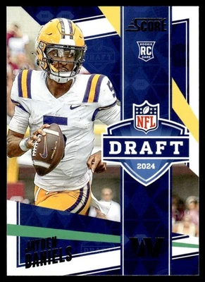 2024 Score NFL Draft Jayden Daniels Rookie Washington Commanders #3 - Image 1 of 2