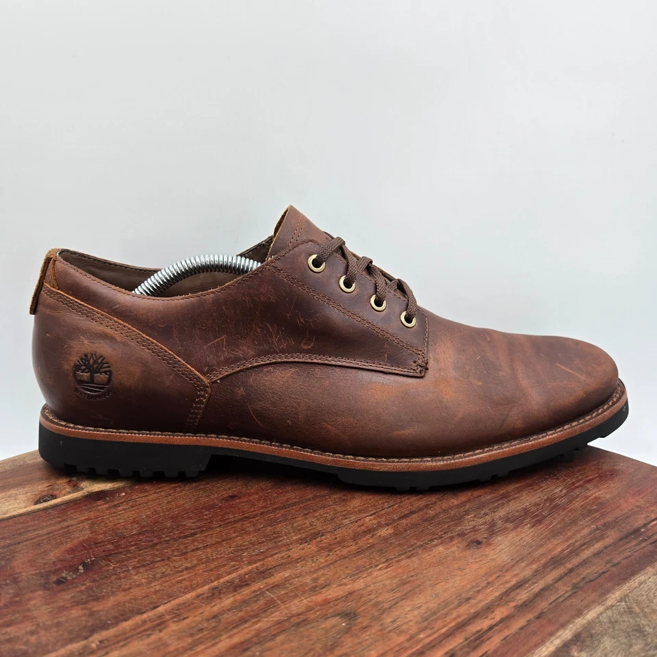 Timberland Kendrick Zapatos Para Hombre 10.5 Marrón Nubuck Puntera Lisa Derby Oxford Comodidad Foto 1 de 4