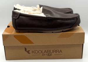 Koolaburra Ugg Tipton Smooth Slippers Mens Size 7 Brown Slides Comfort 1154810 - Picture 1 of 9