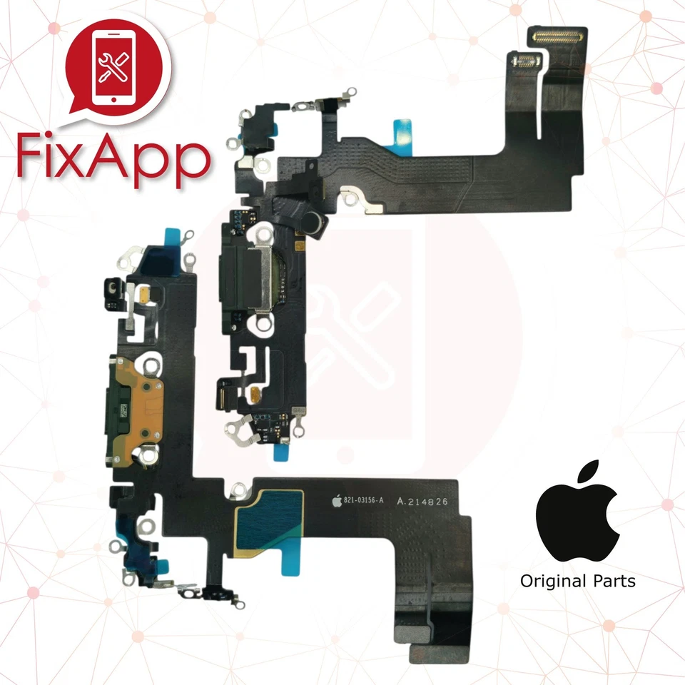 100% ORIGINALE APPLE IPHONE 13 MINI FLAT CONNETTORE DI RICARICA DOCK + MICROFONO - Imagen 1 de 1