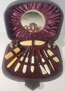 JUEGO DE MANICURA VICTORIANA ALEMANA ANTIGUO COMPLETO - Imagen 1 de 5