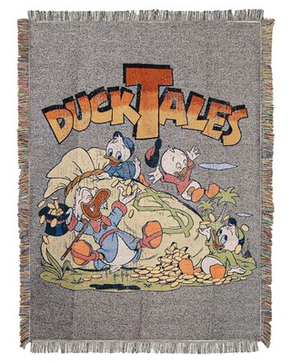 Disney's DuckTales, "Money Bags" Woven Tapestry Throw Blanket, 48" x 60", Multi - Image 1 of 4