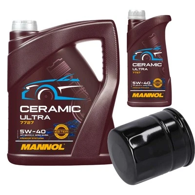 Febi Filtre 6L mannol Céramique 5W-40 Convient pour Saab 9-3 2.0i 2.0 Turbo - Photo 1/4