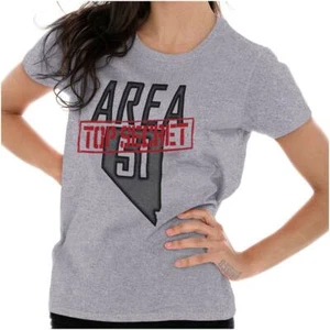 Area 51 Top Secret State of Nevada Womens Top Junior Graphic Tee - Picture 1 of 3