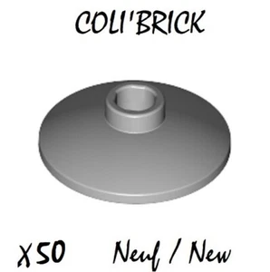 lego 4740 - 50x Disque Parabole / Dish 2x2 inverted Radar - Light B. Gray - Neuf - Imagen 1 de 1