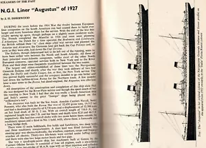 AUGUSTUS von 1927. NGI Liner.  SEA BREEZES Magazin REVIEW Okt 1971 - Bild 1 von 3