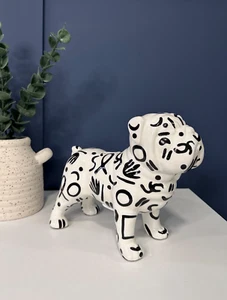 Zufällige monochrome Bulldogge Spardose Ornament Geschenk | Moderne Wohndeko - Bild 1 von 8