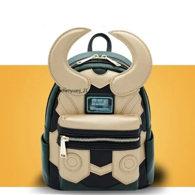 Mochila Marvel Loungefy Loki Bolsa de Filme Anime Bolsa Escolar Presentes Novos Meninos Menina Pu - Imagem 1 de 4