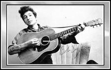 Bob Dylan, Cotton Canvas Image set on A Background - Limited Edition (BD-11)