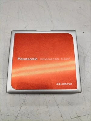 Panasonic SJ-MJ57 Portable MD Player Red Good - Image 1 of 3