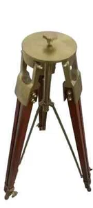 Supporto treppiede da pavimento vintage nautico angolare in legno adatto per ... - Bild 1 von 7