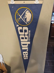 BUFFALO SABRES 12X30  NHL HOCKEY VINTAGE PENNANT 12/28/24 - Picture 1 of 3