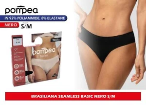 Pompea Brasiliana Seamless Intimo Donna Basic Nero S/M - Foto 1 di 1