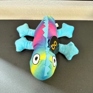 Peluche pupazzo peluche lucertola camaleonte blu 9" giocattolo - Foto 1 di 4