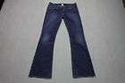 Silver Jeans Womens 32x32 Tuesday Mid Rise Boot Cut Western Modern Thick Stitch
