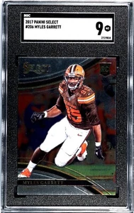 2017 Panini Select MYLES GARRETT Rookie Field Level Cleveland Browns SGC 9 Mint - Picture 1 of 2